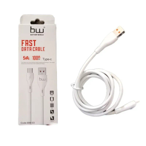 کابل شارژ تایپ سی مدل bw-03